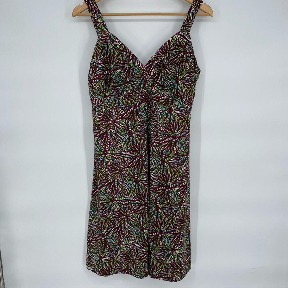 PATAGONIA Minnette Dress Sleeveless Abstract Print Outdoor Hiking Large